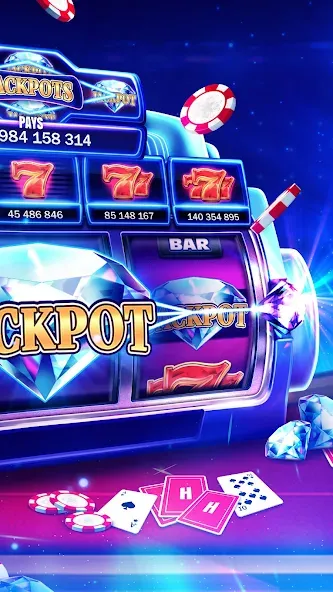 Huuuge Casino Slots Vegas 777 (Хьюдж Казино Слотс Вегас 777) [МОД: Много монет, Открытые уровни и Мега MOD] Screenshot 2