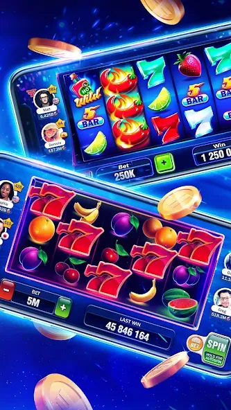 Huuuge Casino Slots Vegas 777 (Хьюдж Казино Слотс Вегас 777) [МОД: Много монет, Открытые уровни и Мега MOD] Screenshot 4