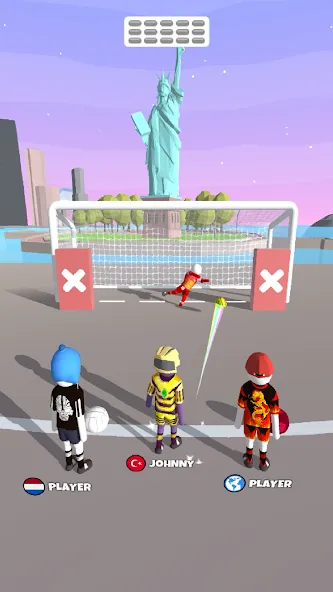 Goal Party - Soccer Freekick (Гоал Парти) [МОД: Меню, Бесконечные монеты и Открытые уровни] Screenshot 2