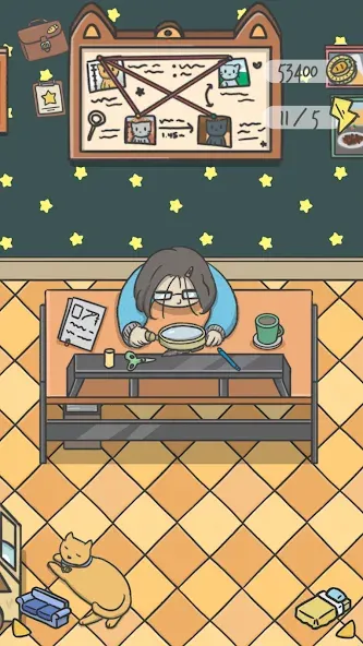Hidden Cats Detective Agency [МОД: Меню, Бесконечные монеты и Открытые уровни] Screenshot 1