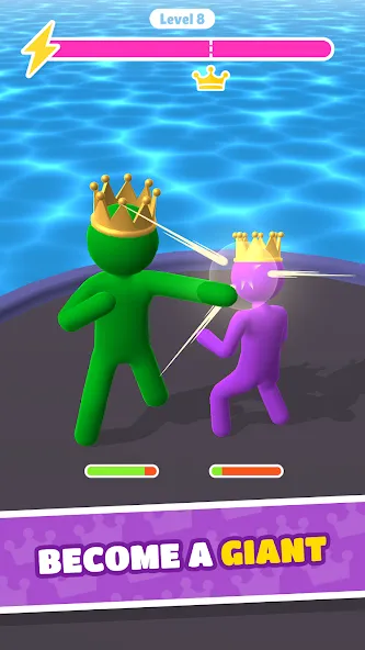 Giant Rush! - Fighting Games [МОД: Меню, Бесконечные монеты и Открытые уровни] Screenshot 3