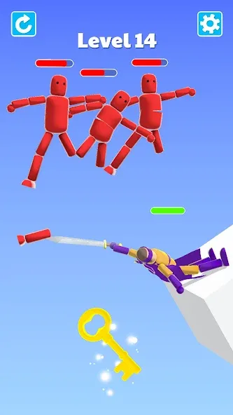 Ragdoll ninja: Imposter hero (Рагдолл Ниндзя) [МОД: Много денег, Монет и Все открыто] Screenshot 3