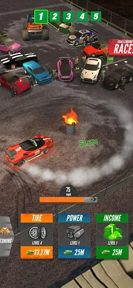 Drift 2 Drag (Дрифт 2 Дрэг) [МОД: Меню, Бесконечные монеты и Открытые уровни] Screenshot 2