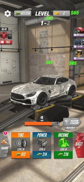 Dyno 2 Race - Car Tuning (Дино 2 Гонка) [МОД: Деньги, Монеты и Меню MOD] Screenshot 3