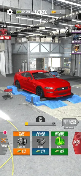 Dyno 2 Race - Car Tuning (Дино 2 Гонка) [МОД: Деньги, Монеты и Меню MOD] Screenshot 4