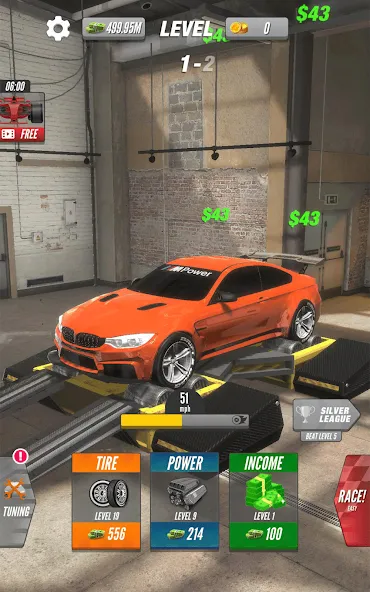 Dyno 2 Race - Car Tuning (Дино 2 Гонка) [МОД: Деньги, Монеты и Меню MOD] Screenshot 5