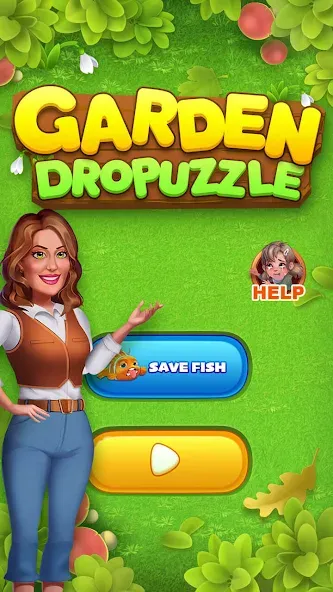 Garden Dropuzzle (Гарден Дропазл) [МОД: Много монет, Открытые уровни и Мега MOD] Screenshot 1