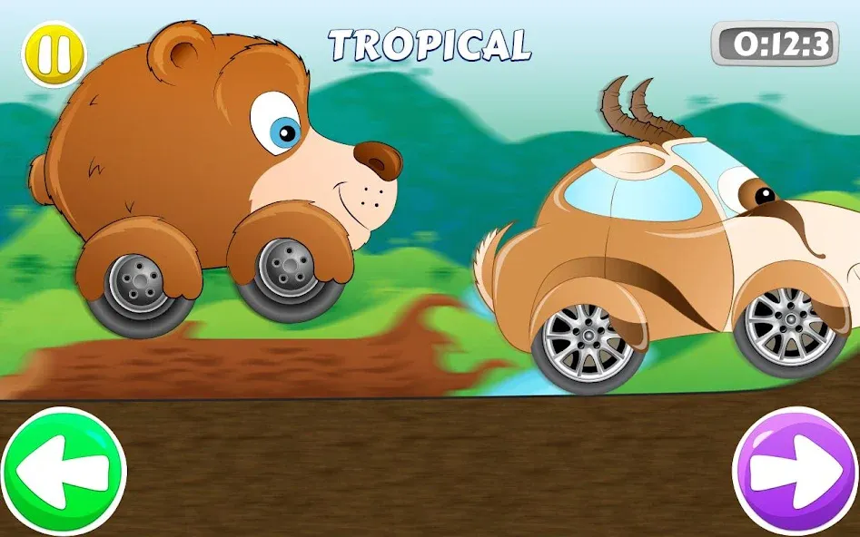 Racing car game for kids [МОД: Бесконечные деньги, Монеты и Мега MOD] Screenshot 1