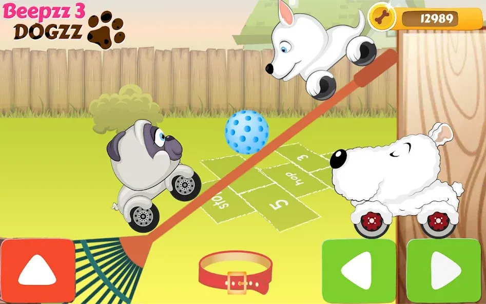 Racing games for kids - Dogs [МОД: Много монет, Открытые уровни и Мега MOD] Screenshot 4
