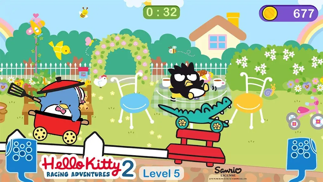 Hello Kitty games - car game [МОД: Много монет, Открытые уровни и Мега MOD] Screenshot 5