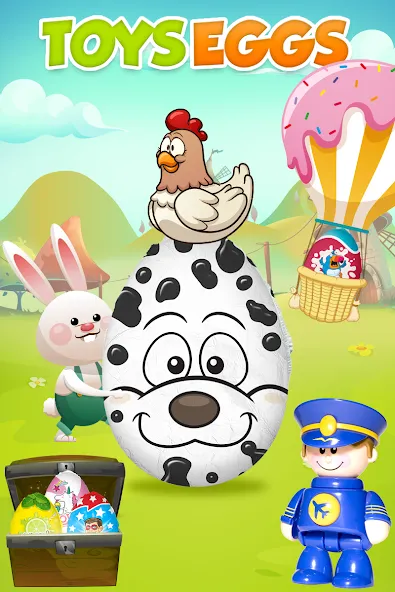 Surprise Eggs - Toddler games [МОД: Бесконечные деньги, Монеты и Мега MOD] Screenshot 1