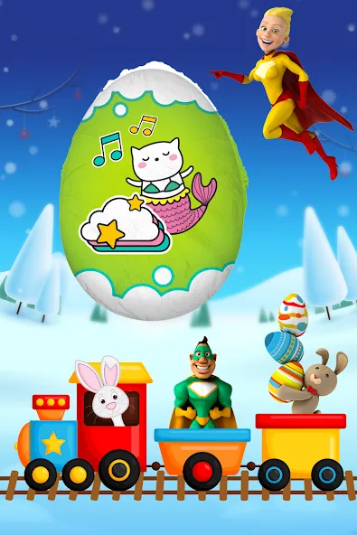 Surprise Eggs - Toddler games [МОД: Бесконечные деньги, Монеты и Мега MOD] Screenshot 4
