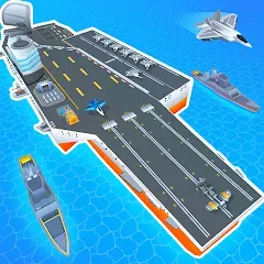 Скачать Idle Aircraft Carrier (Айдл Эйркрафт Кэрриер) [МОД: Бесконечные деньги, Монеты и Мега MOD] | Взлом Idle Aircraft Carrier на Андроид