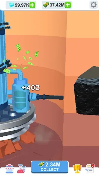 Idle Dig Factory [МОД: Деньги, Монеты и Меню MOD] Screenshot 2