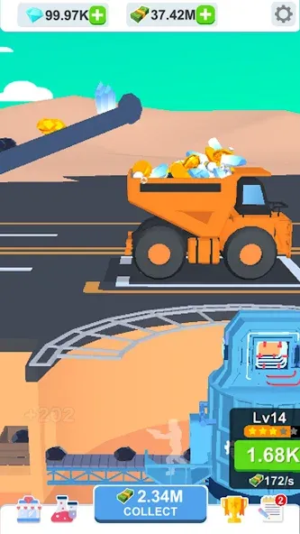 Idle Dig Factory [МОД: Деньги, Монеты и Меню MOD] Screenshot 4