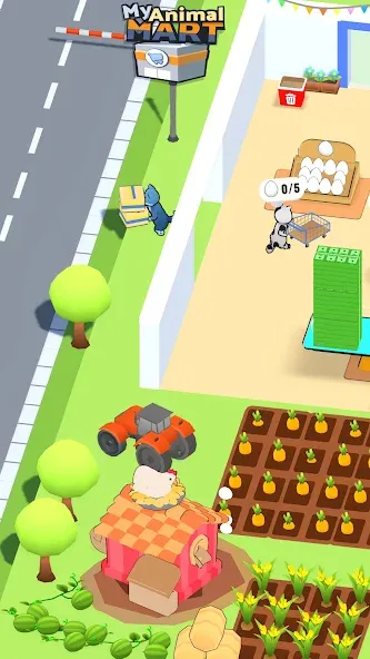 Animal Mart: Tycoon Games (Мой Зверинец Март) [МОД: Много монет, Открытые уровни и Мега MOD] Screenshot 1