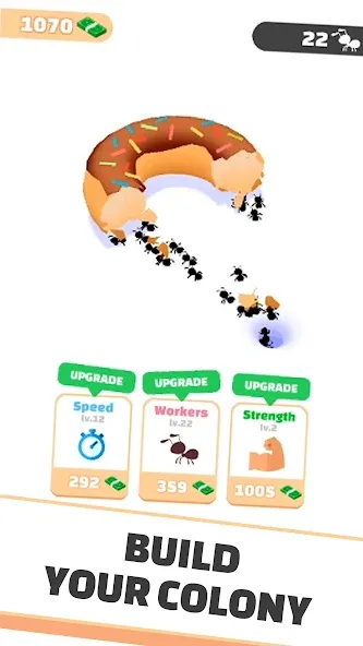 Idle Ants - Simulator Game (Айдл энтс) [МОД: Много монет, Открытые уровни и Мега MOD] Screenshot 1
