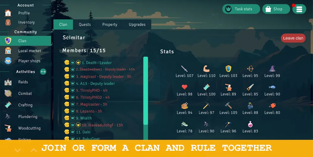 Idle Clans - MMORPG (Айдл Кланс) [МОД: Деньги, Монеты и Меню MOD] Screenshot 2