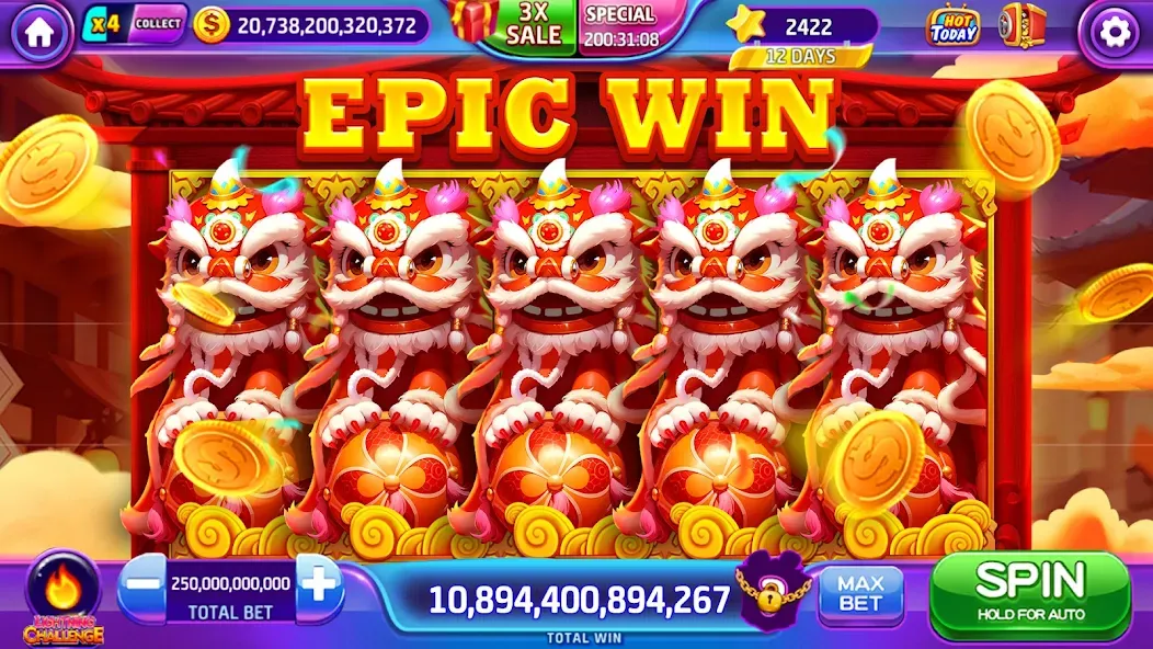 Lava Slots - Casino Games (Лава Слотс) [МОД: Деньги, Монеты и Меню MOD] Screenshot 1
