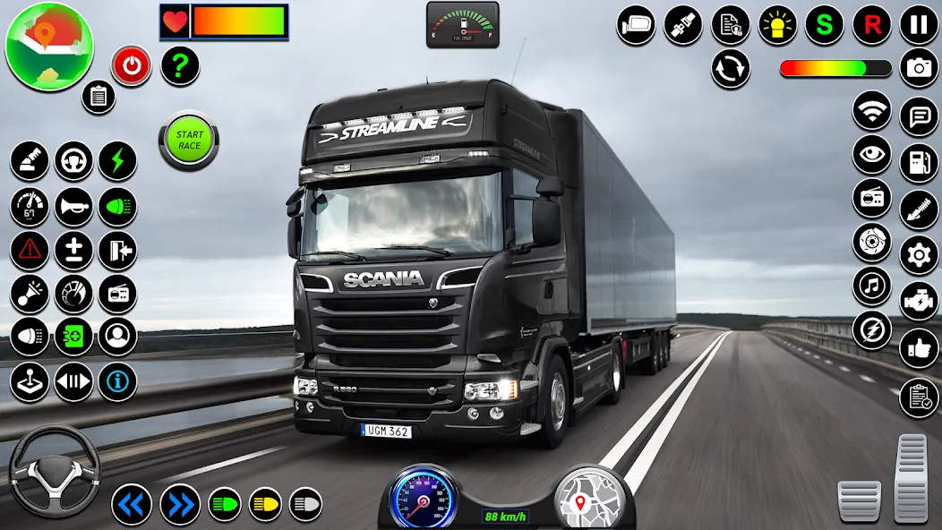 Indian Truck Heavy Cargo Duty [МОД: Меню, Бесконечные монеты и Открытые уровни] Screenshot 1