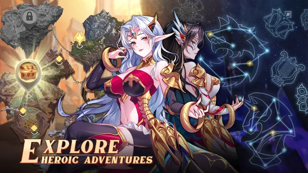 Mythic Heroes: Idle RPG (Мифические герои) [МОД: Много монет, Открытые уровни и Мега MOD] Screenshot 5