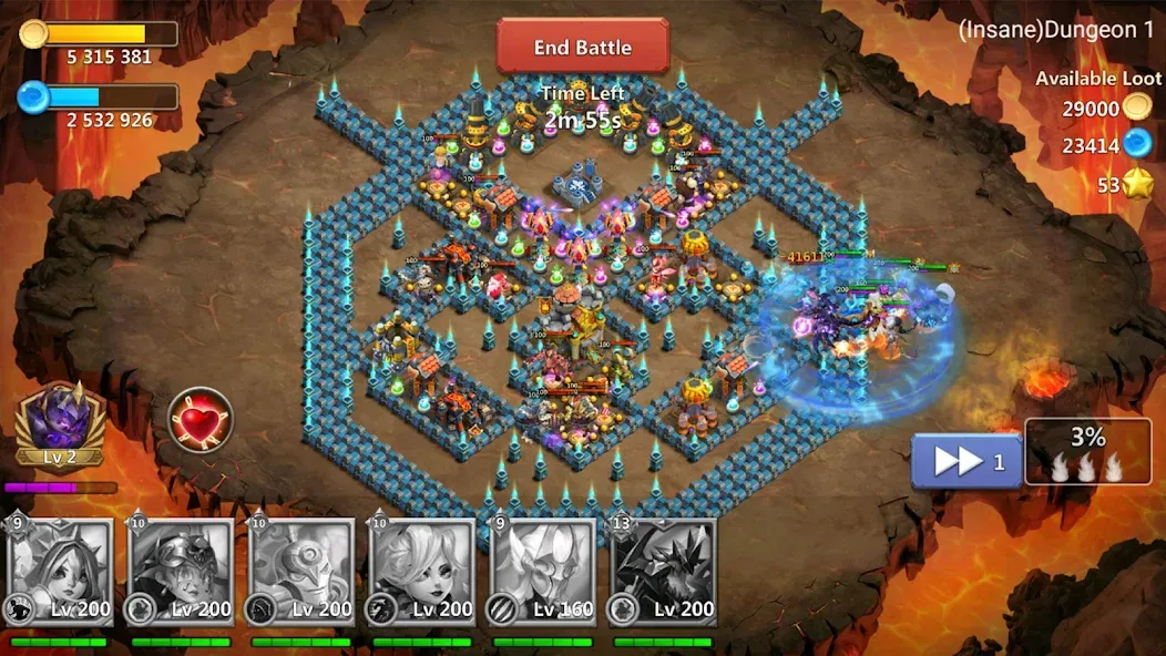 Castle Clash: World Ruler (Кастл Клаш) [МОД: Много монет, Открытые уровни и Мега MOD] Screenshot 2