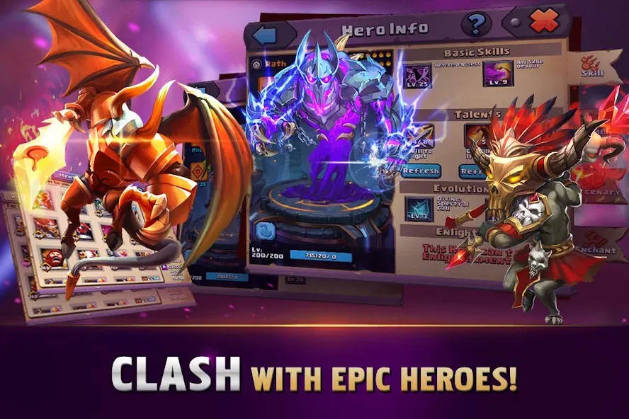 Clash of Lords 2: Guild Castle (Клэш оф Лордс 2) [МОД: Меню, Бесконечные монеты и Открытые уровни] Screenshot 2