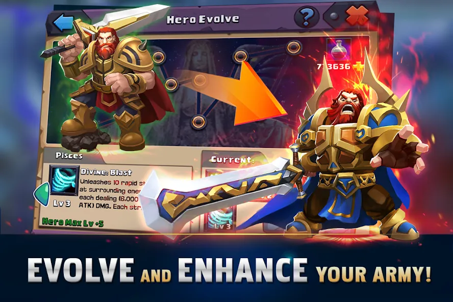 Clash of Lords 2: Guild Castle (Клэш оф Лордс 2) [МОД: Меню, Бесконечные монеты и Открытые уровни] Screenshot 3