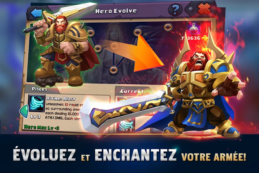 Clash of Lords 2: Clash Divin (Клэш оф Лордс 2) [МОД: Все открыто, Дополнительные деньги и Меню MOD] Screenshot 3