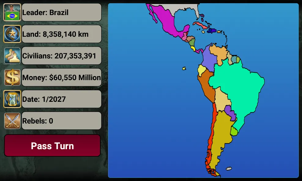 Latin America Empire [МОД: Деньги, Монеты и Меню MOD] Screenshot 2