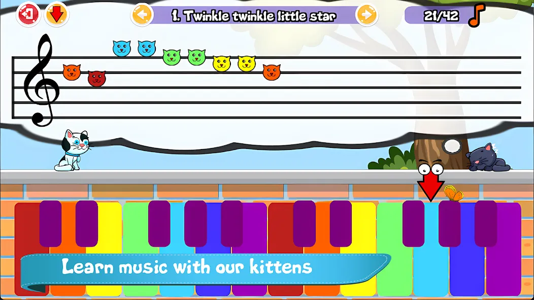 Cat Piano Meow - Sounds & Game [МОД: Много денег, Монет и Все открыто] Screenshot 1