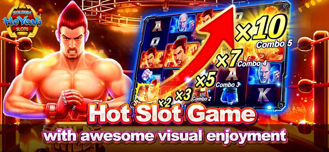 Golden HoYeah- Casino Slots (Голден ХоЯй) [МОД: Меню, Бесконечные монеты и Открытые уровни] Screenshot 3