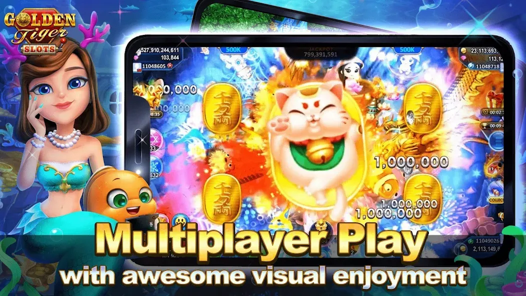 Diamond Slot - Slot Game (Голден Тигер Слотс) [МОД: Много монет, Открытые уровни и Мега MOD] Screenshot 3