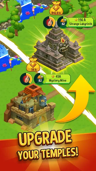Temple Run: Idle Explorers (Темпл Ран) [МОД: Все открыто, Дополнительные деньги и Меню MOD] Screenshot 5