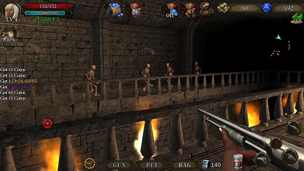 Dungeon Shooter : Dark Temple (Данжен Шутер) [МОД: Бесконечные деньги, Монеты и Мега MOD] Screenshot 3