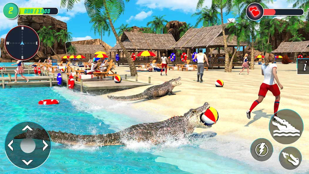 Crocodile Games: Animal Games [МОД: Много монет, Открытые уровни и Мега MOD] Screenshot 2