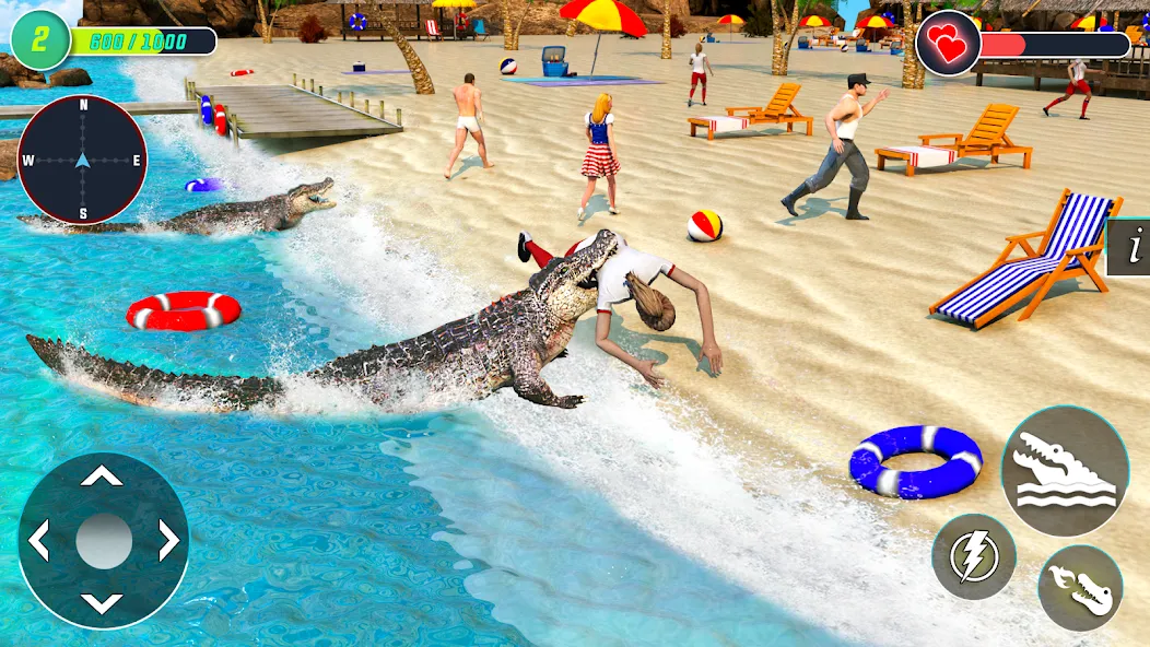 Crocodile Games: Animal Games [МОД: Много монет, Открытые уровни и Мега MOD] Screenshot 4