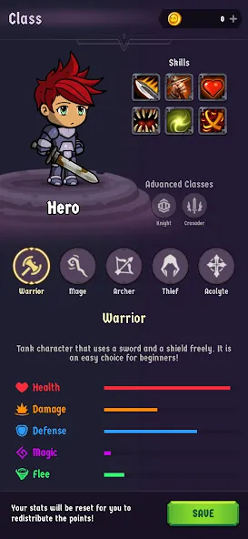 The Walking Hero - Idle RPG (Зе Волкинг Хиро) [МОД: Много денег, Монет и Все открыто] Screenshot 2