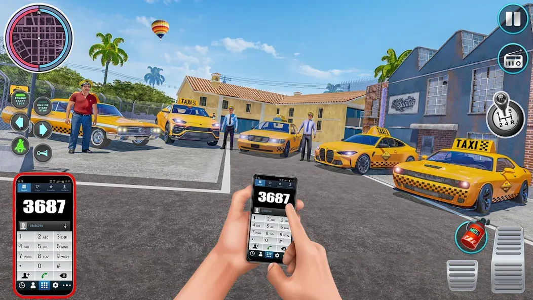 City Taxi Driving: Taxi Games [МОД: Деньги, Монеты и Меню MOD] Screenshot 2