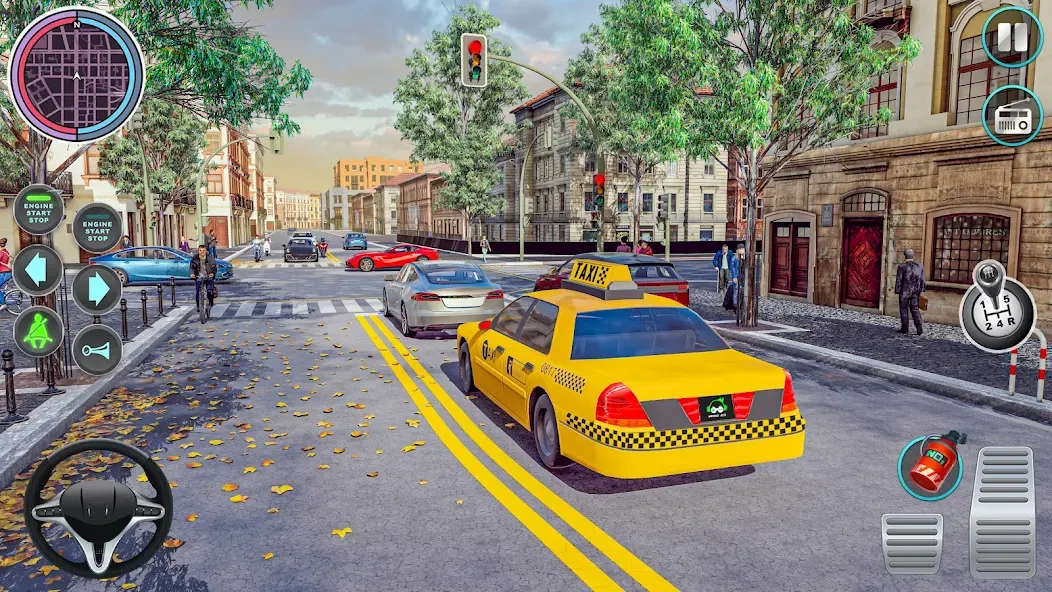 City Taxi Driving: Taxi Games [МОД: Деньги, Монеты и Меню MOD] Screenshot 5