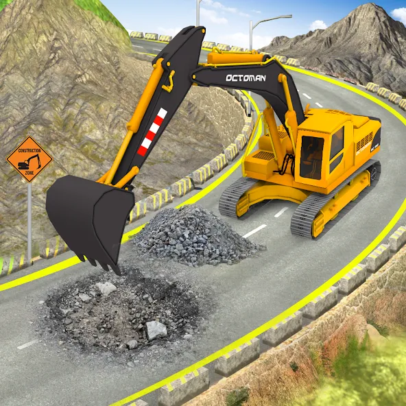 City Construction Simulator 3D [МОД: Все открыто, Дополнительные деньги и Меню MOD] Screenshot 1