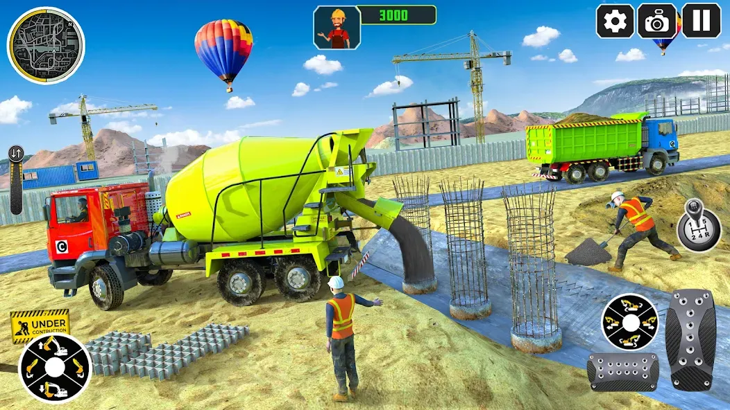City Construction Simulator 3D [МОД: Все открыто, Дополнительные деньги и Меню MOD] Screenshot 5