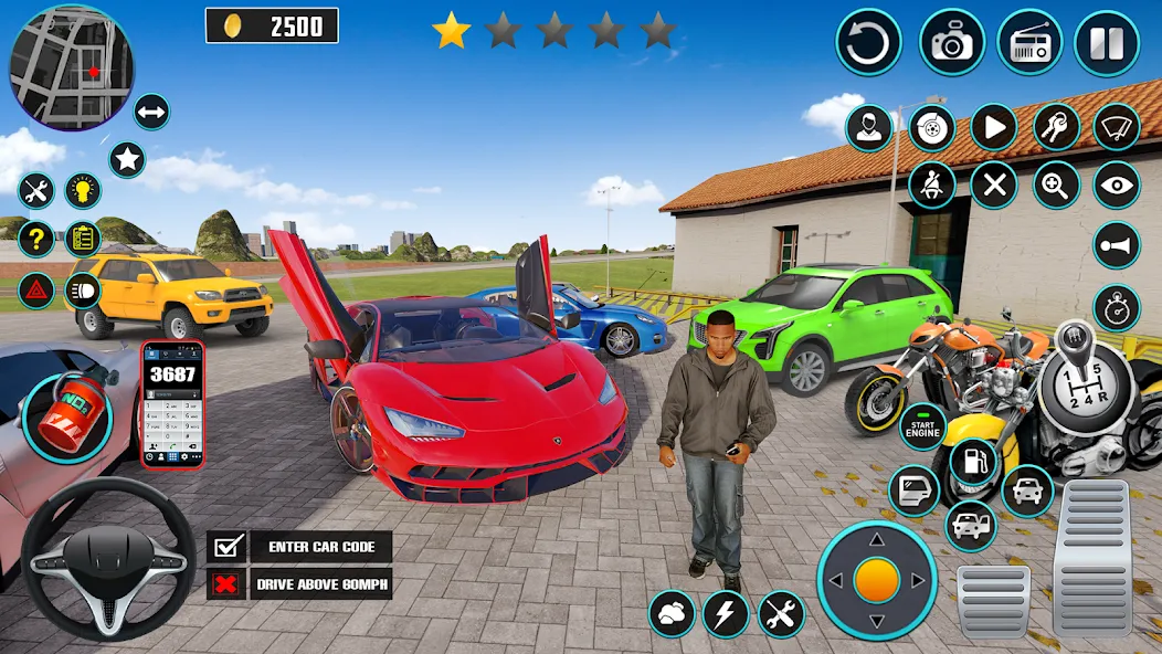 Open World Car Driving Games (Открытые мировые игры по вождению автомобиля) [МОД: Деньги, Монеты и Меню MOD] Screenshot 1
