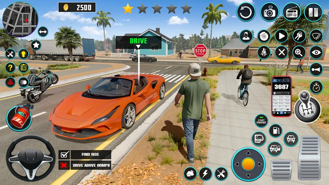 Open World Car Driving Games (Открытые мировые игры по вождению автомобиля) [МОД: Деньги, Монеты и Меню MOD] Screenshot 2