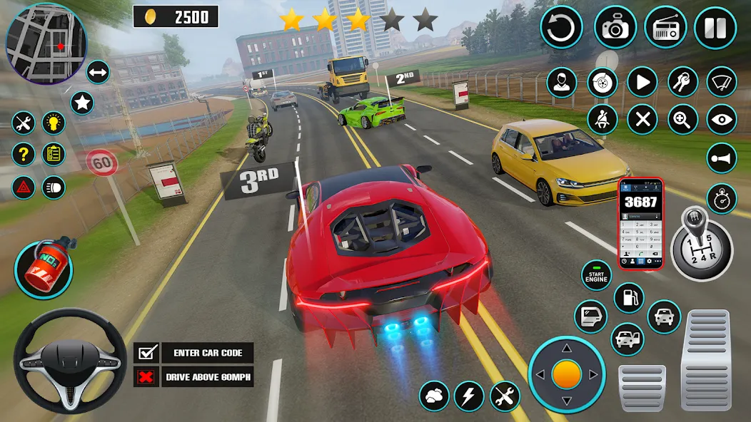 Open World Car Driving Games (Открытые мировые игры по вождению автомобиля) [МОД: Деньги, Монеты и Меню MOD] Screenshot 4