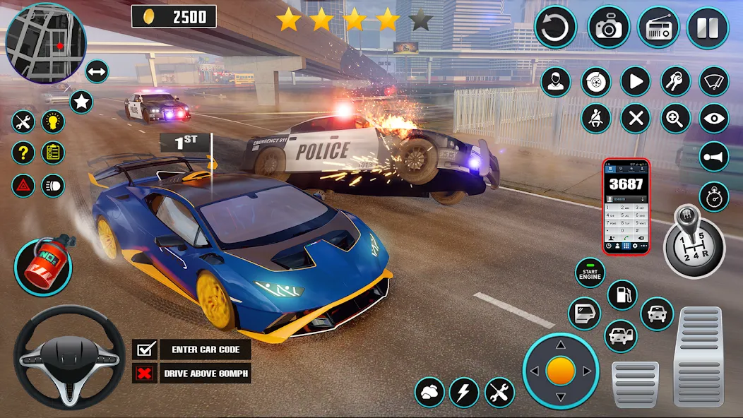 Open World Car Driving Games (Открытые мировые игры по вождению автомобиля) [МОД: Деньги, Монеты и Меню MOD] Screenshot 5