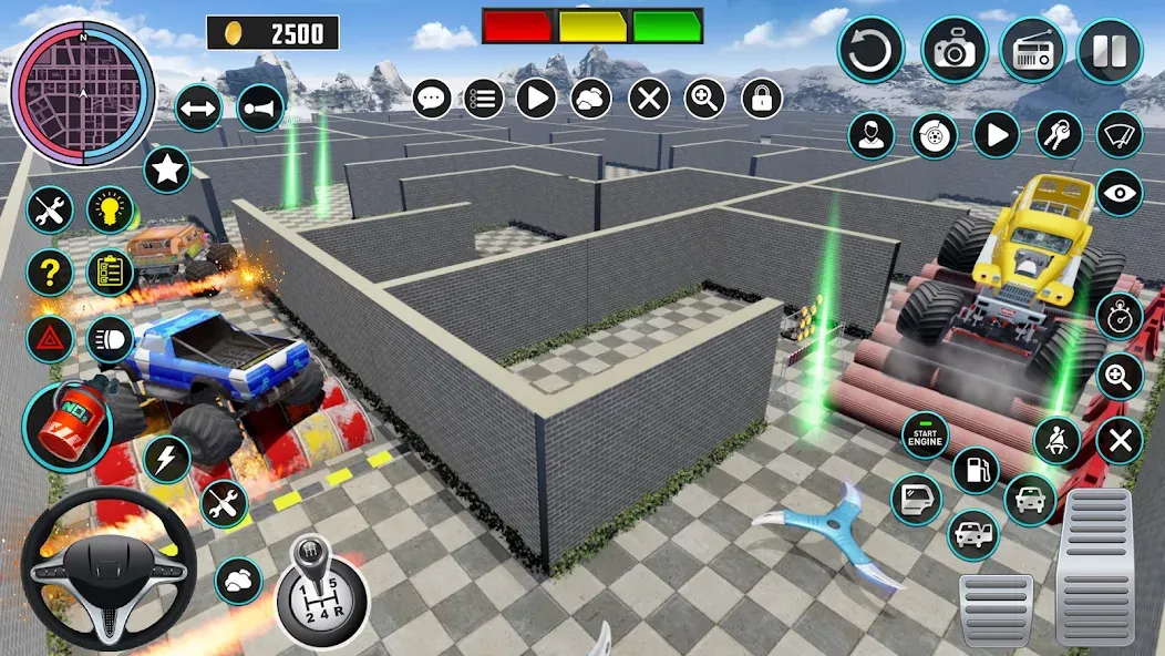 Monster Truck Maze Puzzle Game [МОД: Деньги, Монеты и Меню MOD] Screenshot 3