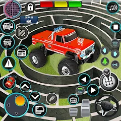 Скачать Monster Truck Maze Puzzle Game [МОД: Деньги, Монеты и Меню MOD] | Взлом Monster Truck Maze Puzzle Game на Андроид