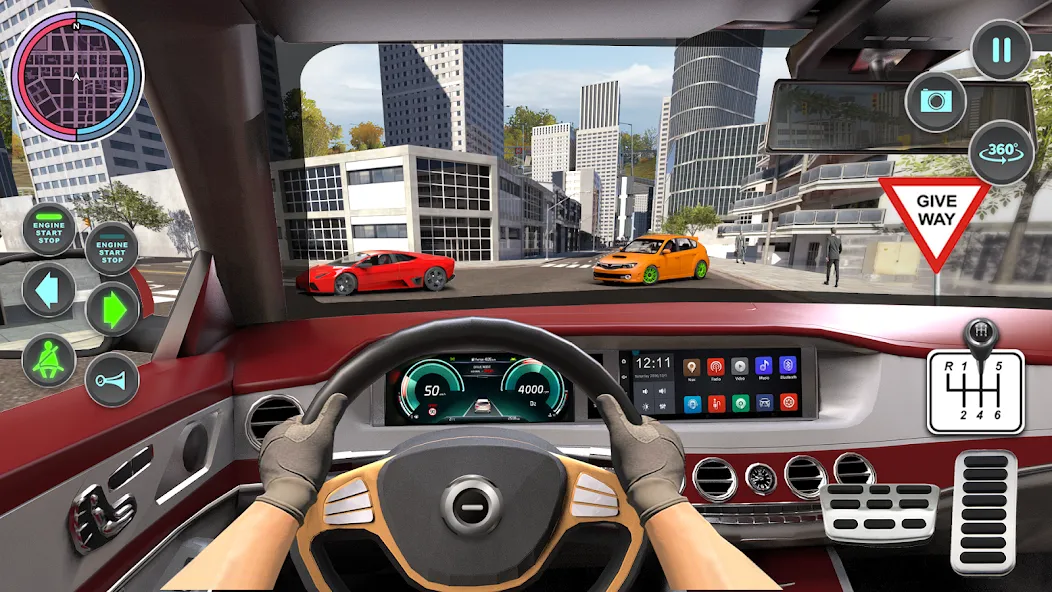 Modern Car Driving School Game [МОД: Много монет, Открытые уровни и Мега MOD] Screenshot 2