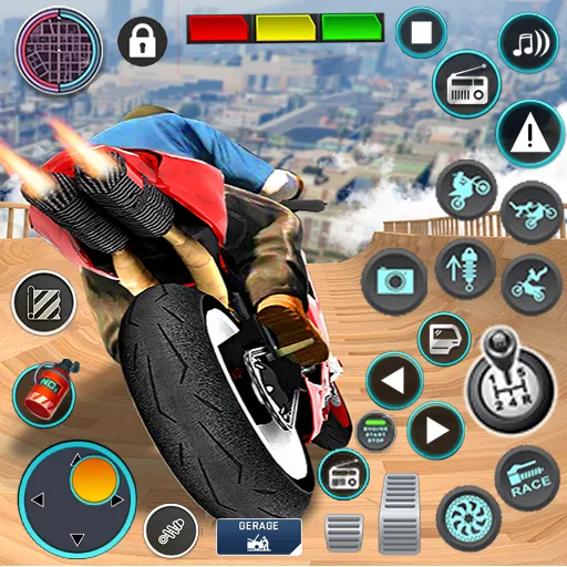 Mega Ramp Bike Stunts Games 3D [МОД: Бесконечные деньги, Монеты и Мега MOD] Screenshot 1